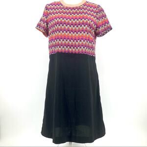 Marc Jacobs pink and black short-sleeved silk‎ dress (6)